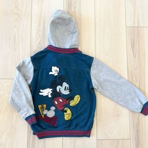 MICKEY MOUSE sweatshirt hoody with buttons